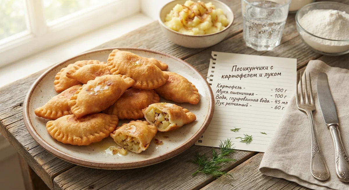 Посикунчики с картофелем и луком