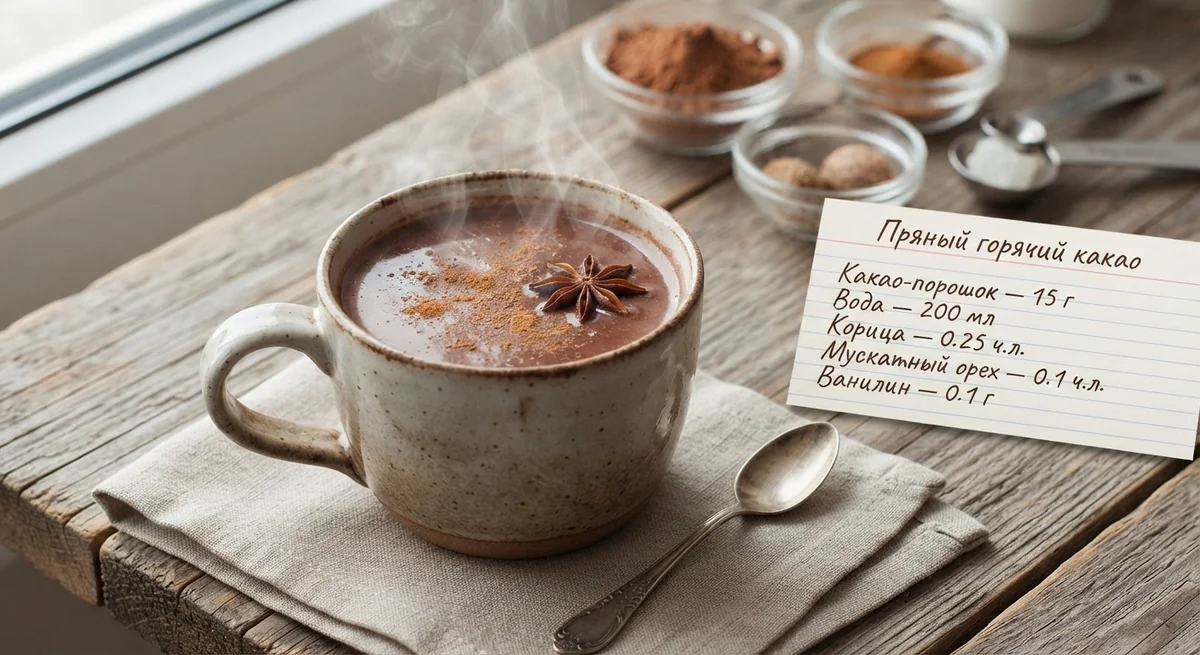 Пряный горячий какао
