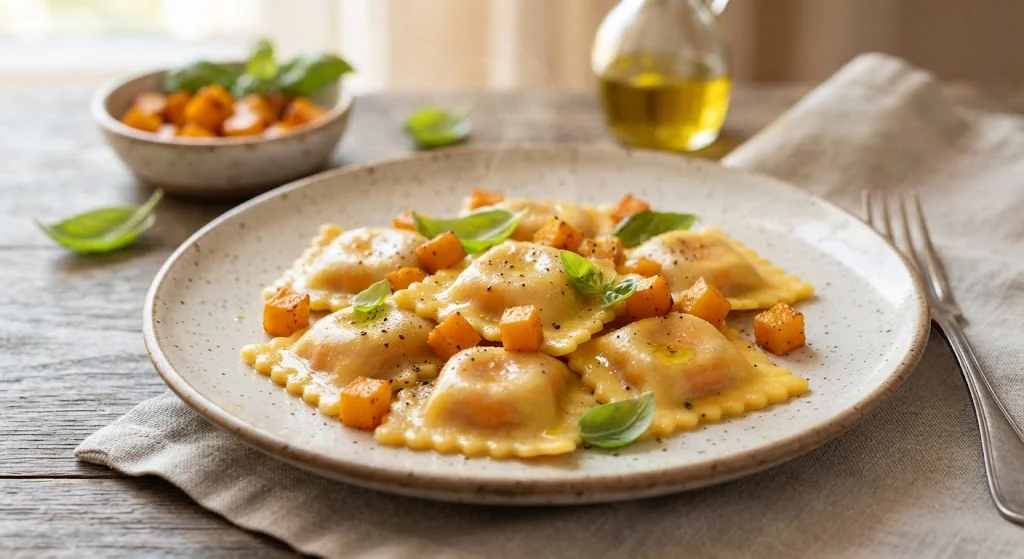 Pumpkin and Ricotta Ravioli