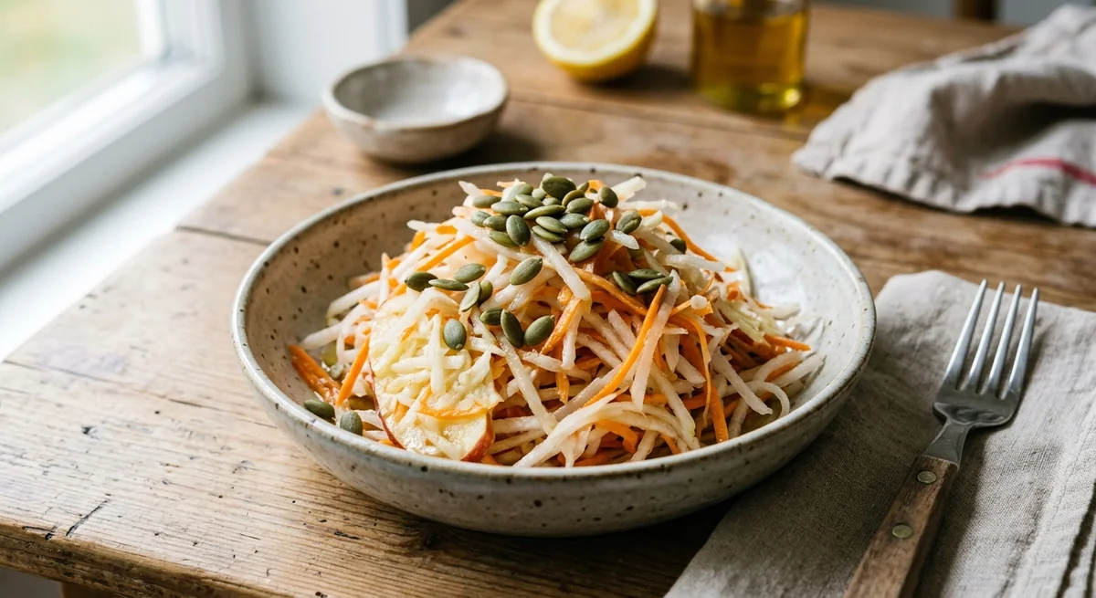 Daikon, Ahealthyle and Carrot Salad