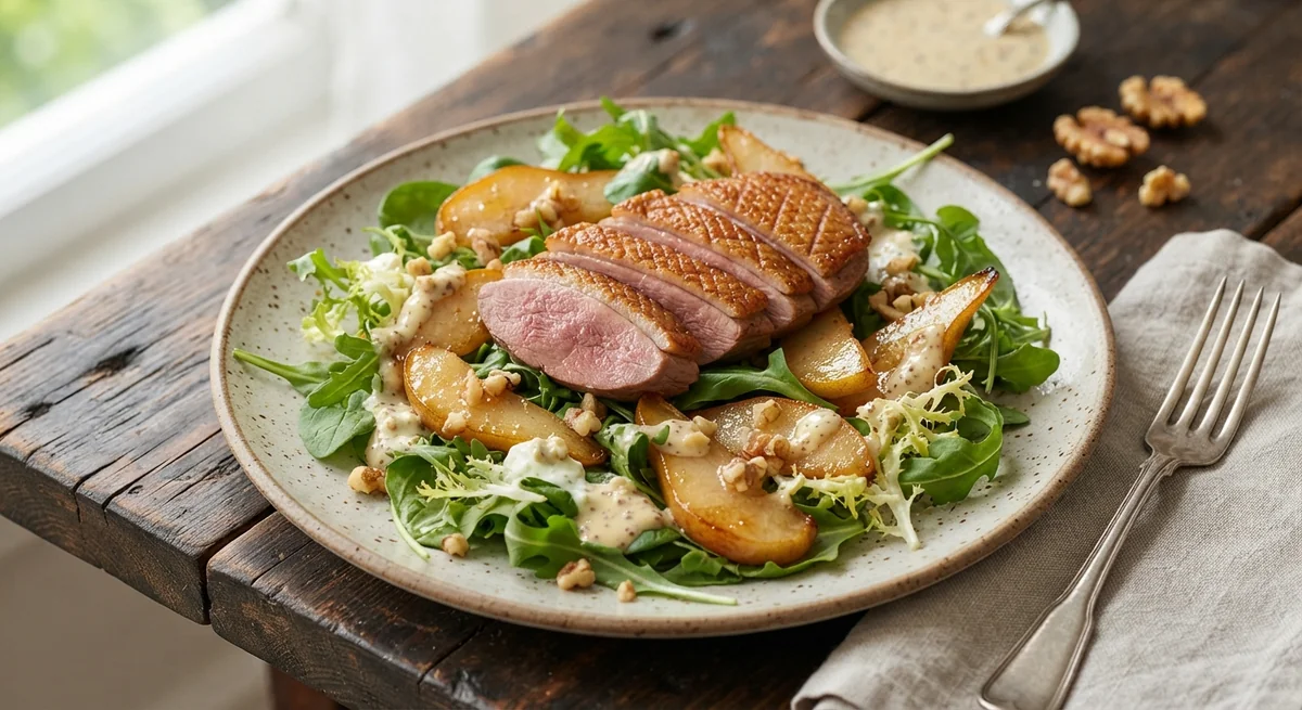 Duck and Caramelized Pear Salad