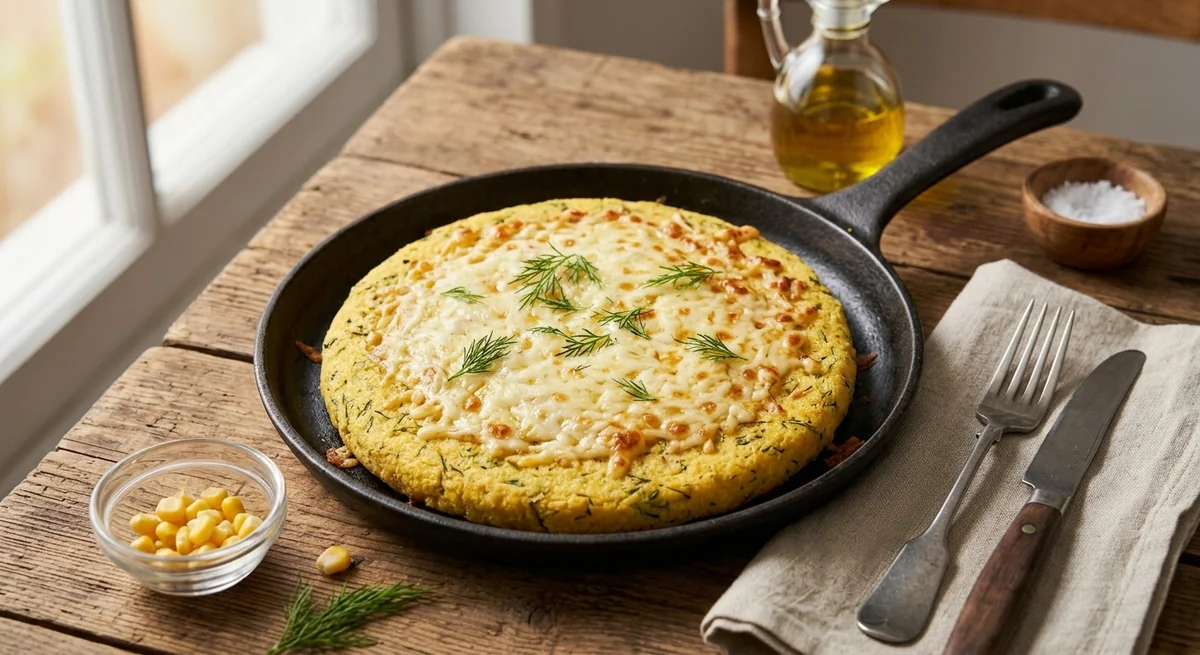 Сырная лепешка (ПП) из кукурузной муки