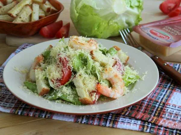 Цезарь с креветками