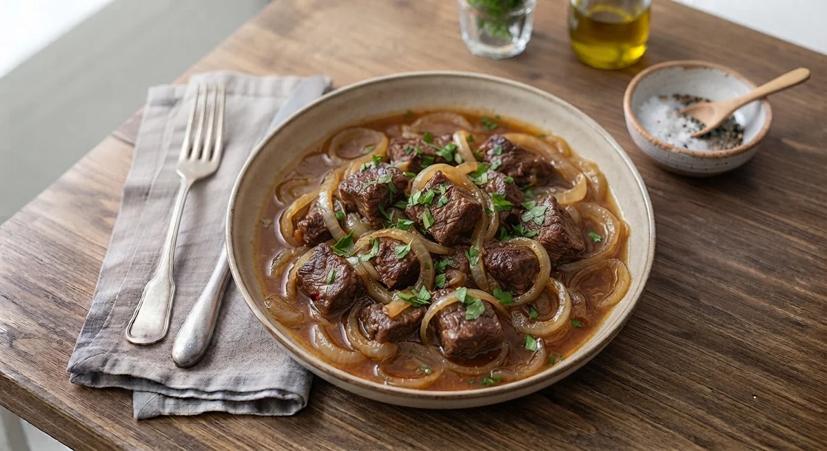 Stewed Beef with Onion