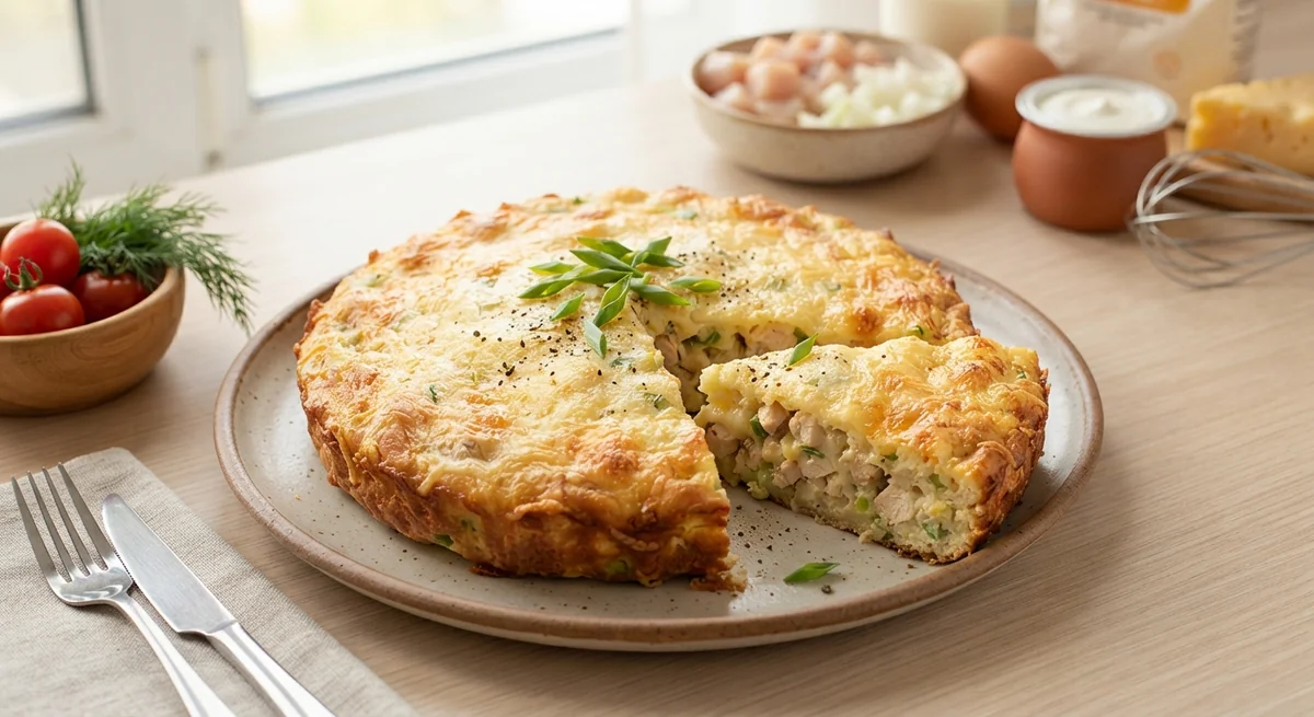 Весенний пирог с курицей