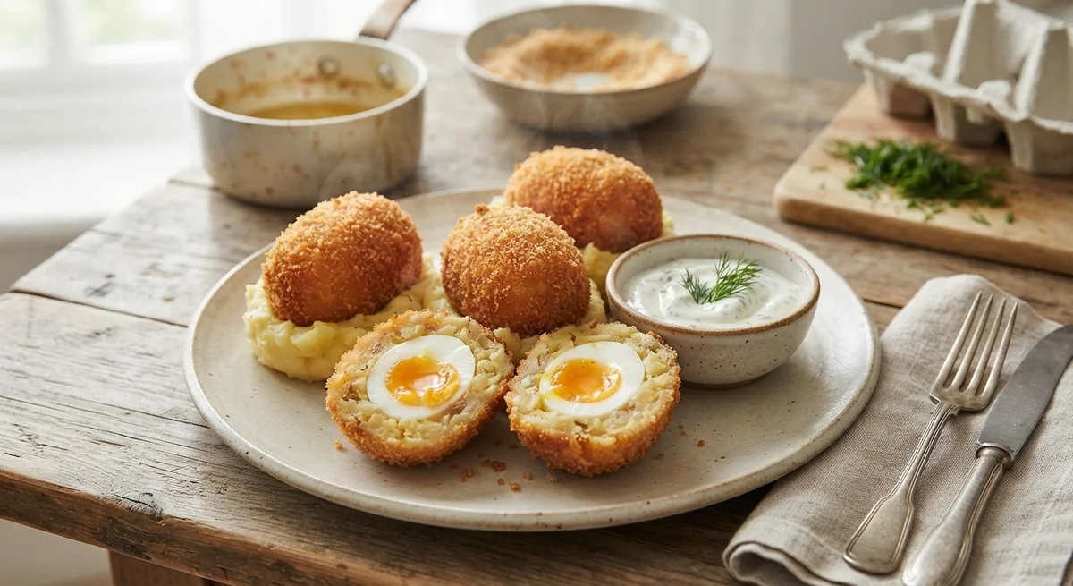 Scotch Eggs with Potatoes