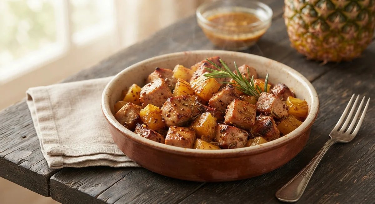 Oven-Baked Pork with Pineapple
