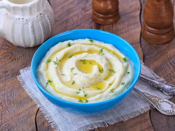 Пюре из цветной капусты и картофеля