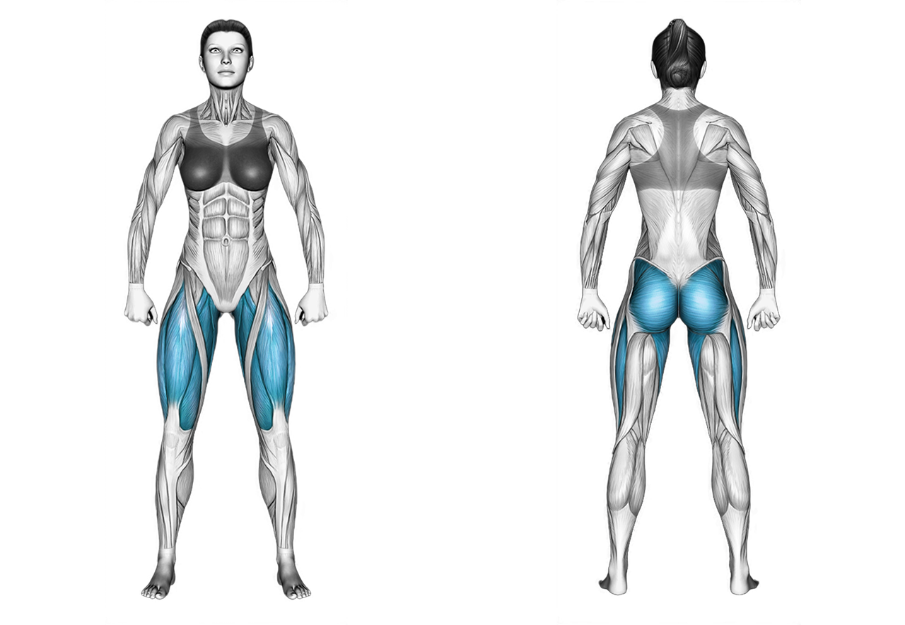 Lever Hip Abduction Squat: legs, glutes