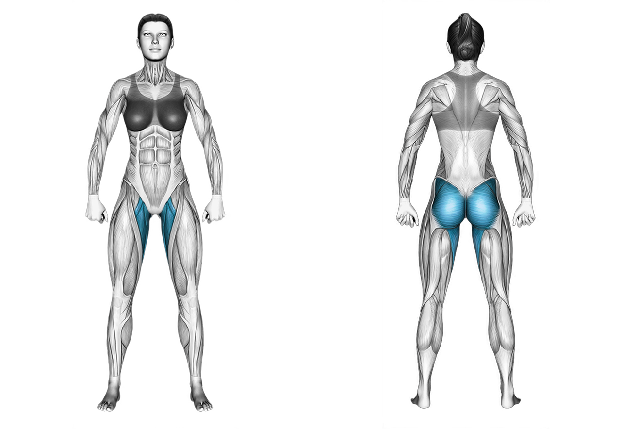 Cable Kneeling Hip Abduction: glutes