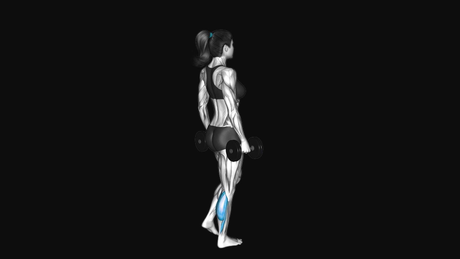Dumbbell Standing Single-Leg Calf Raise