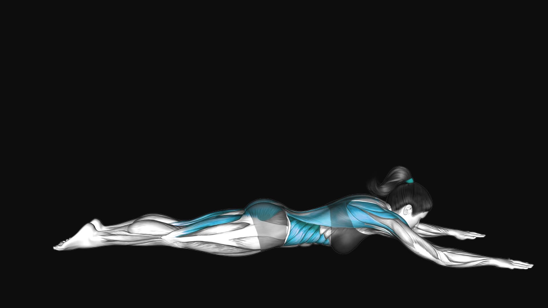 Alternate Opposite Superman Lift and Row