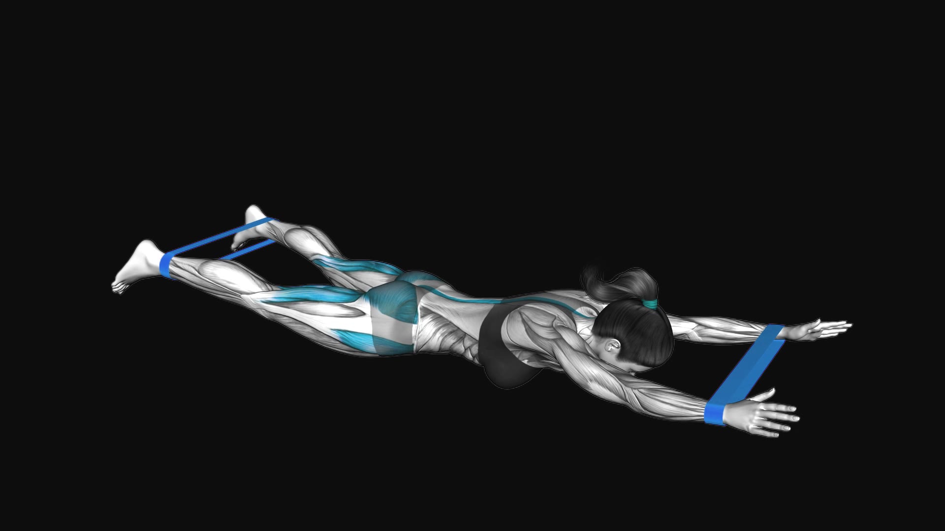 Resistance Band Floor Hyperextension