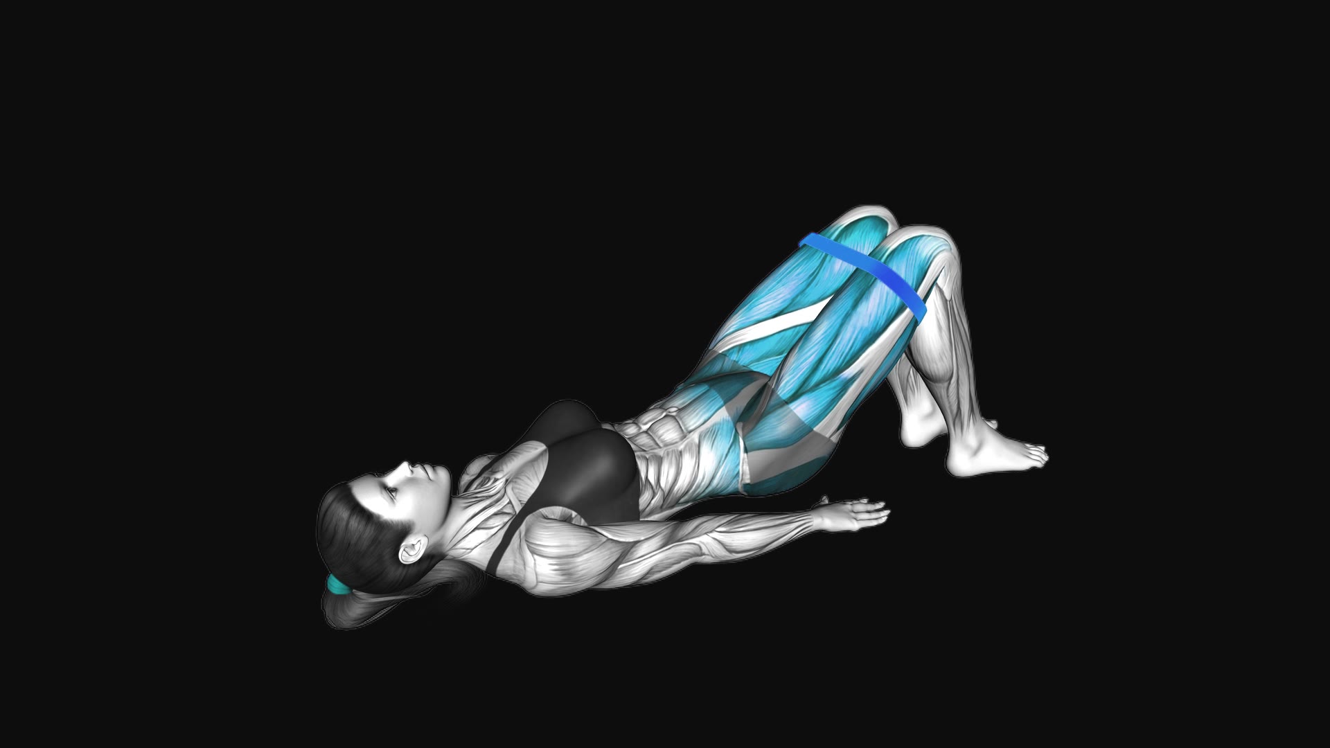 Resistance Band Glute Bridge Abduction