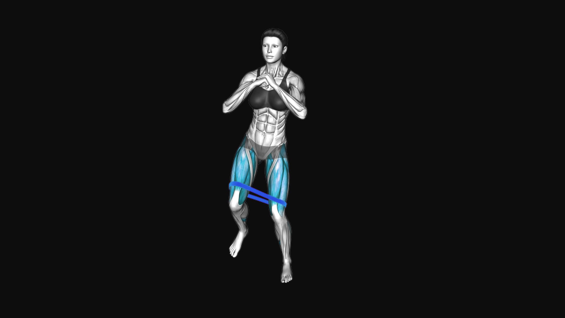 Resistance Band Side Lunge