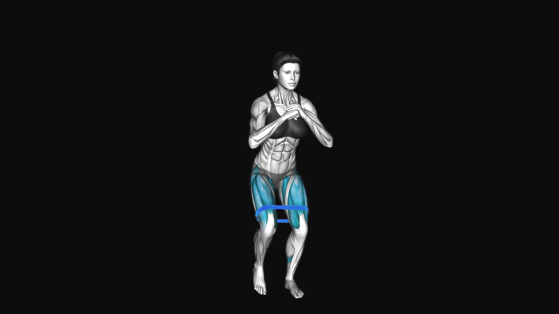 Resistance Band Squat Step Out