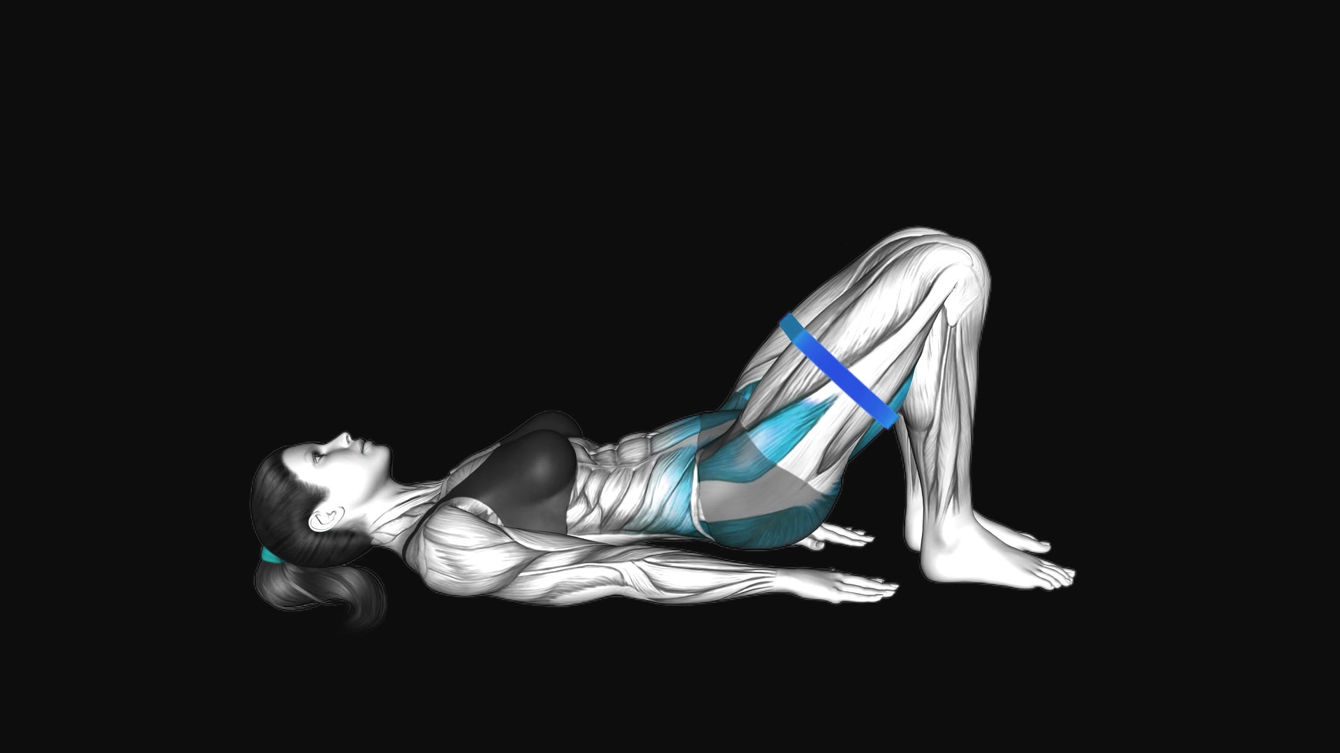 Resistance Band Glute Bridge Side Tap