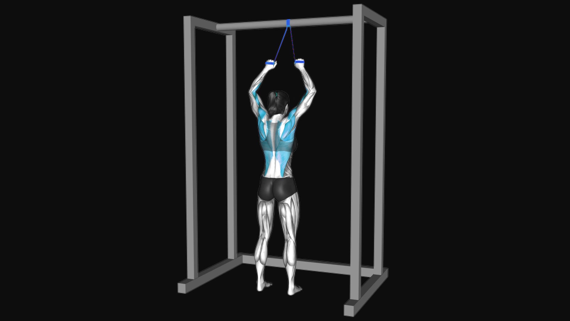 Resistance Band Standing Lat Pulldown