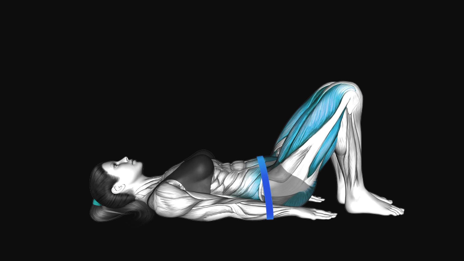 Resistance Band Glute Bridge (Version 2)