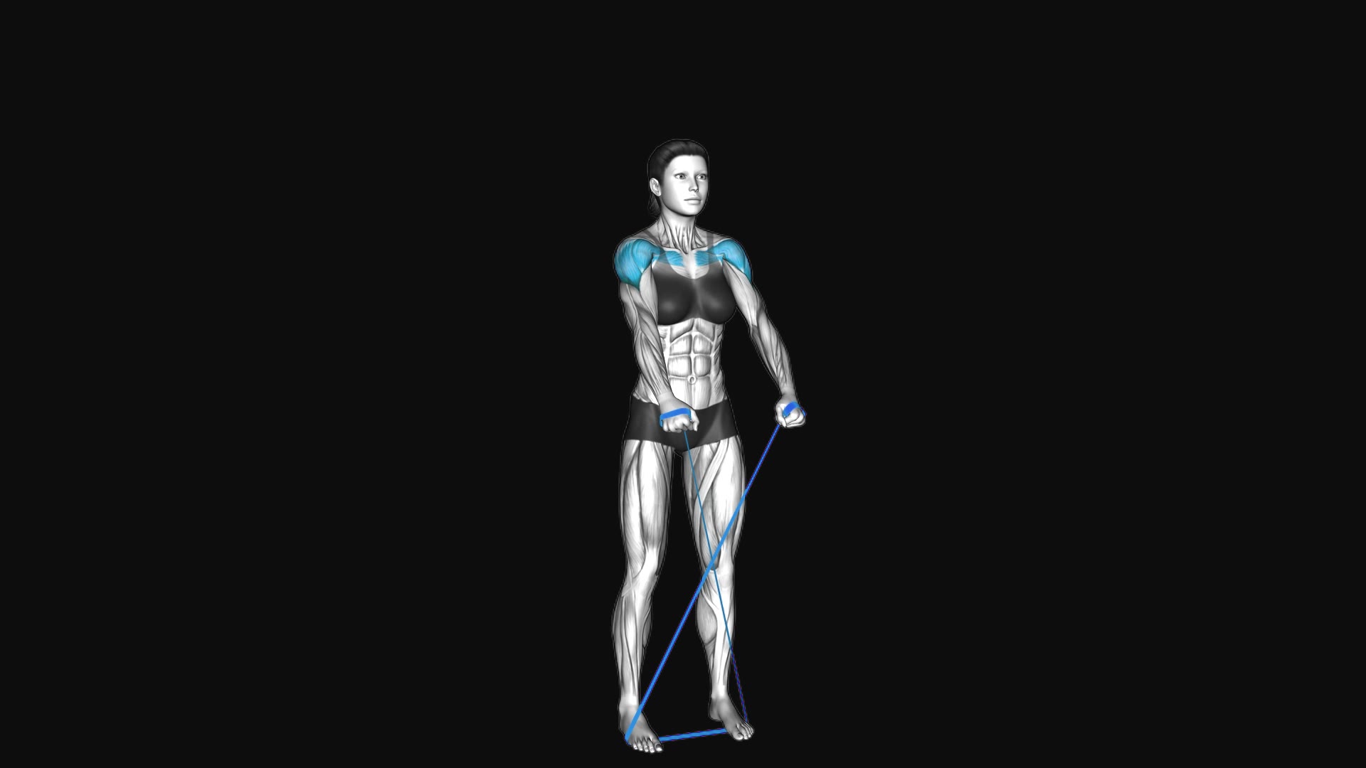 Resistance Band Standing Y-Raise