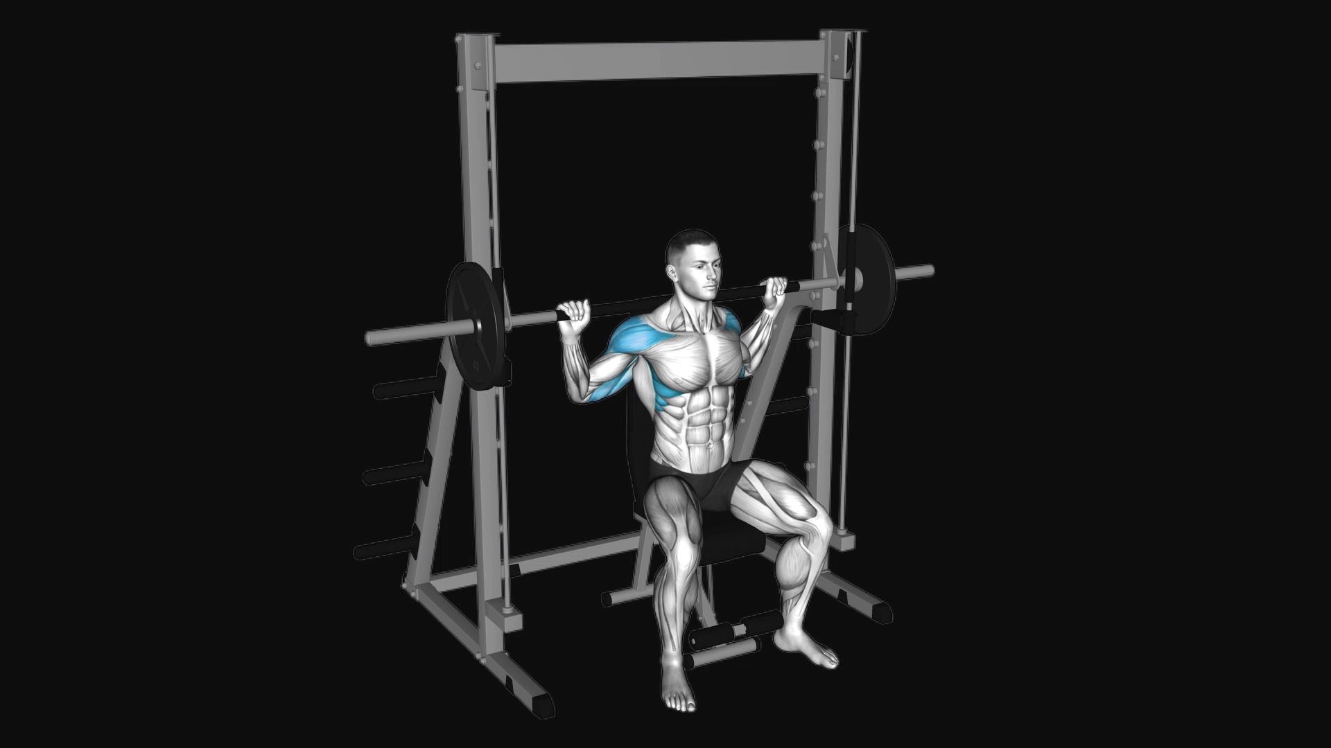 Smith Machine Behind-the-Neck Press
