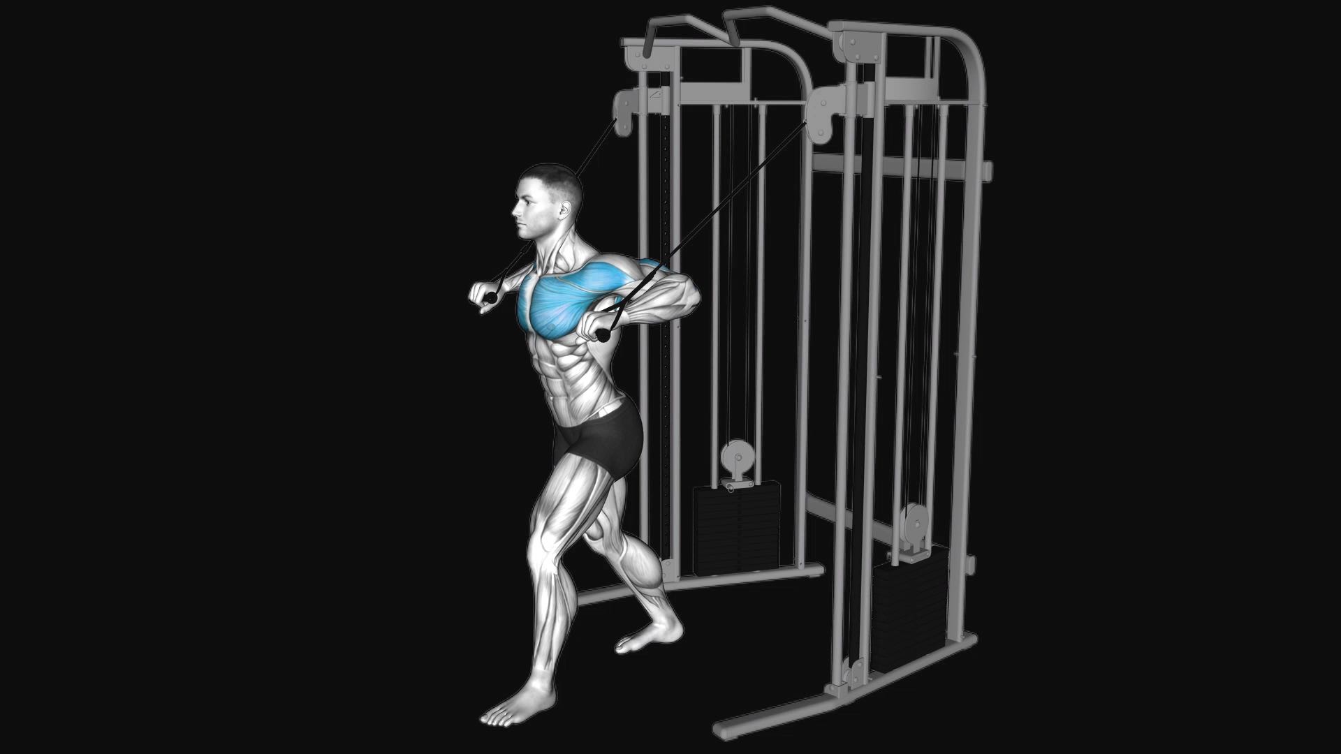 Cable Low Chest Press