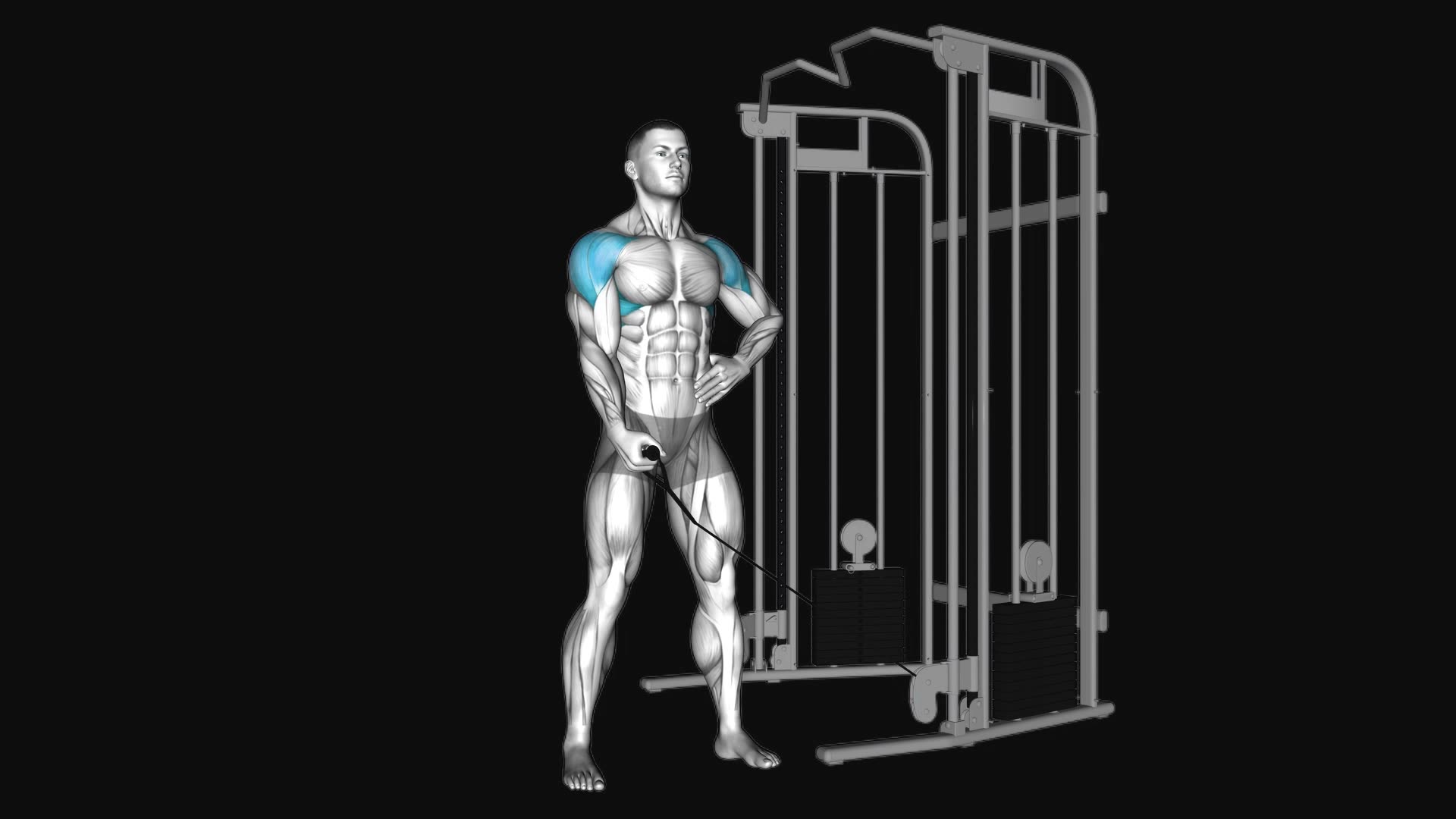 Cable One Arm Lateral Raise