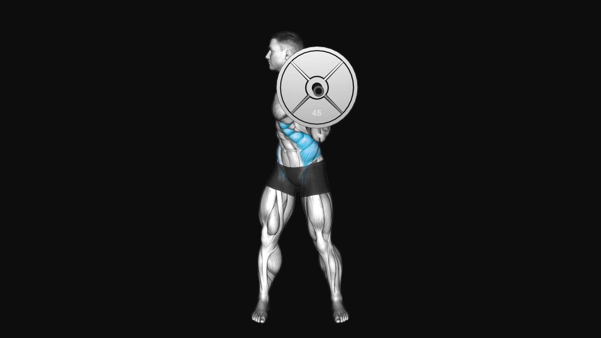 Barbell Standing Twist