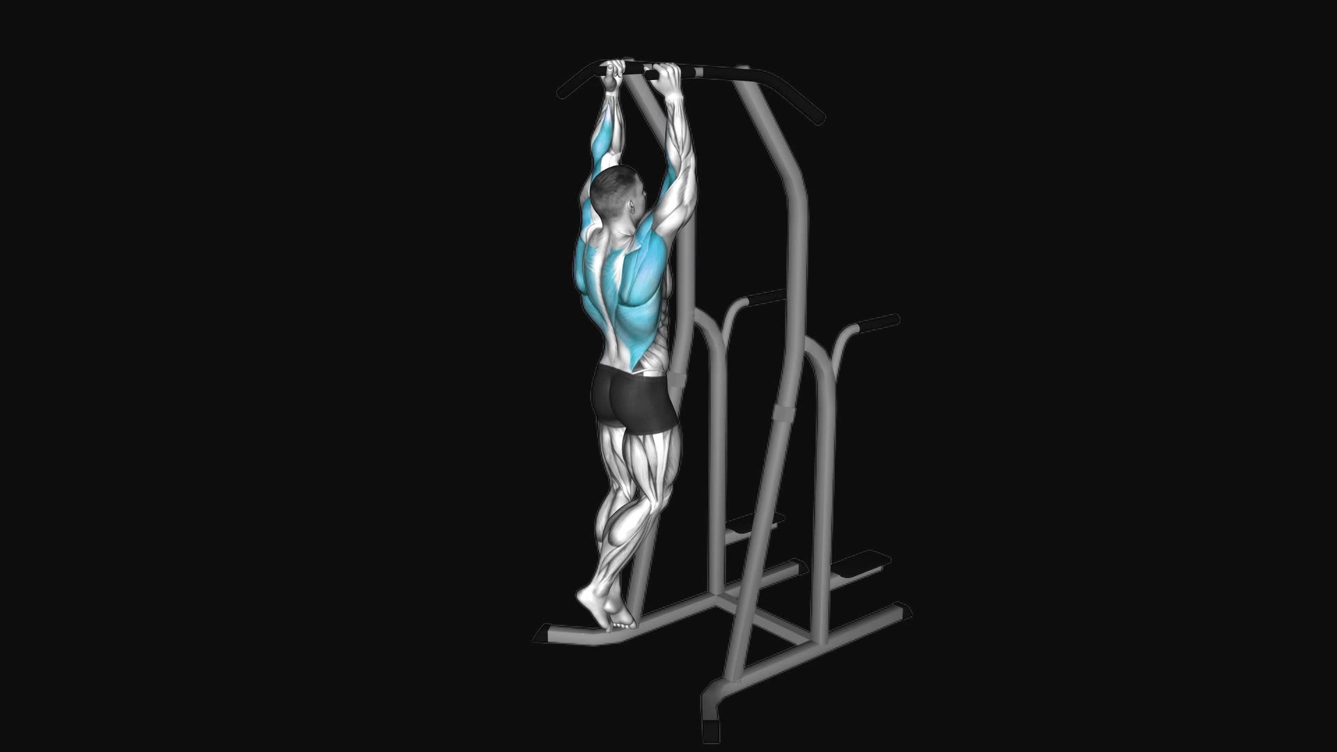 Hammer Grip Pull-up on Dip Cage
