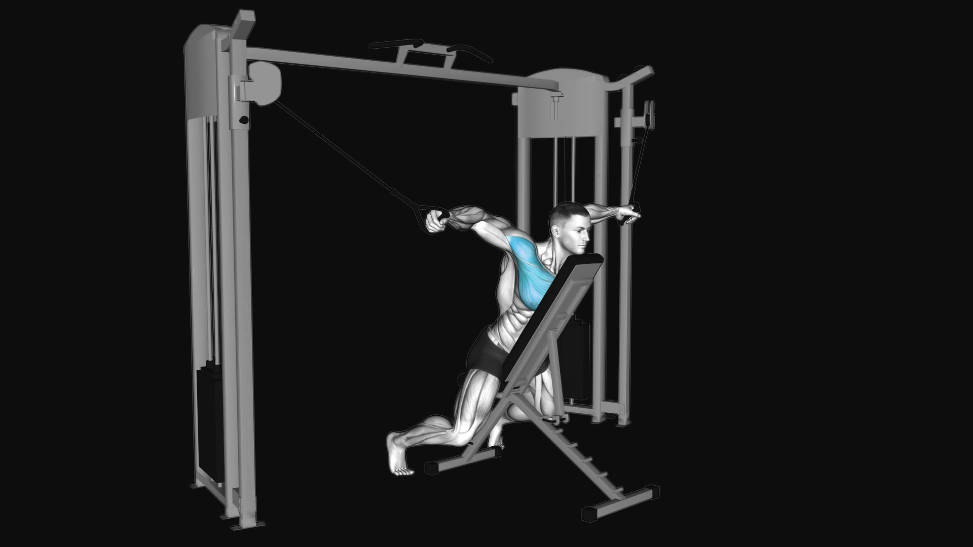 Cable Fly with Chest Supported