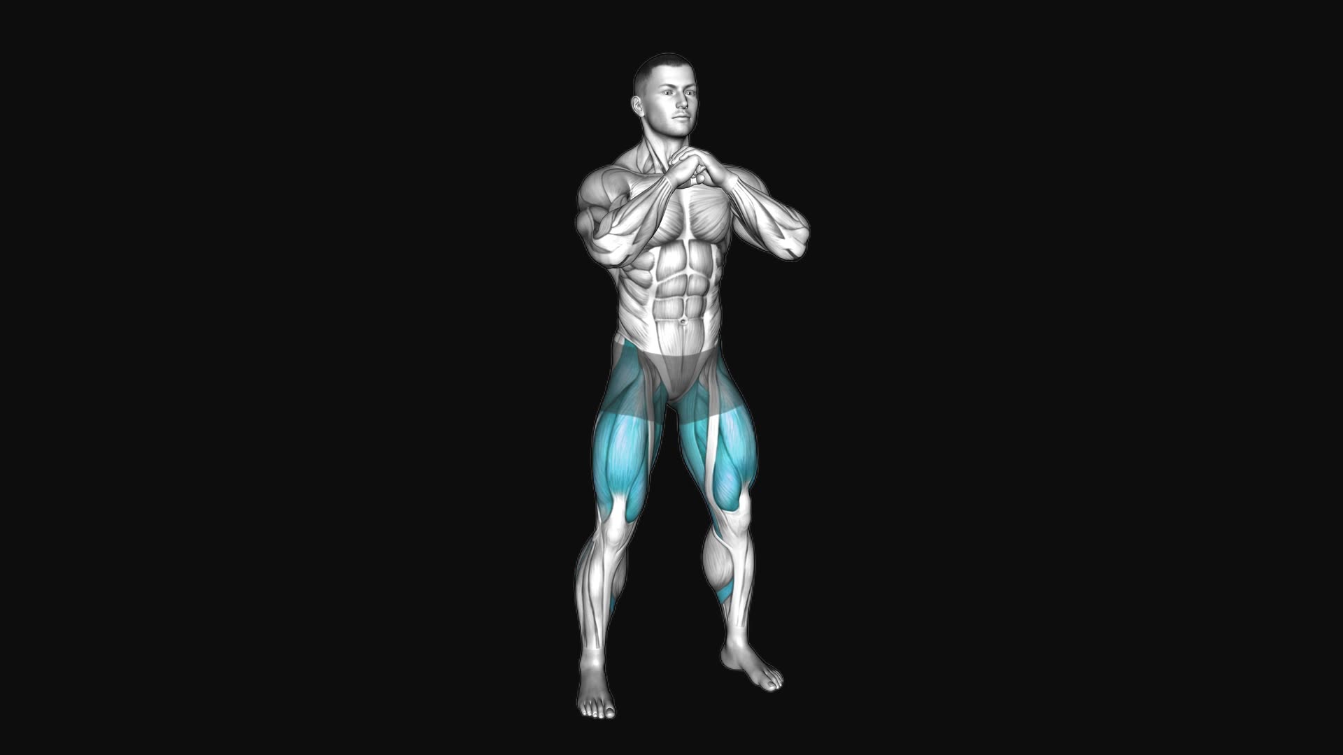Bodyweight Pulse Goblet Squat