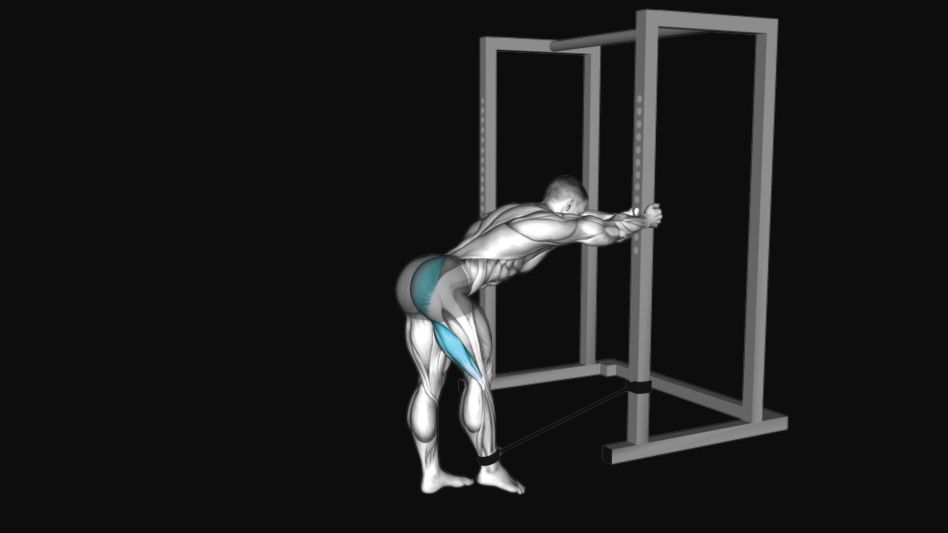 Band Bent over Hip Extension