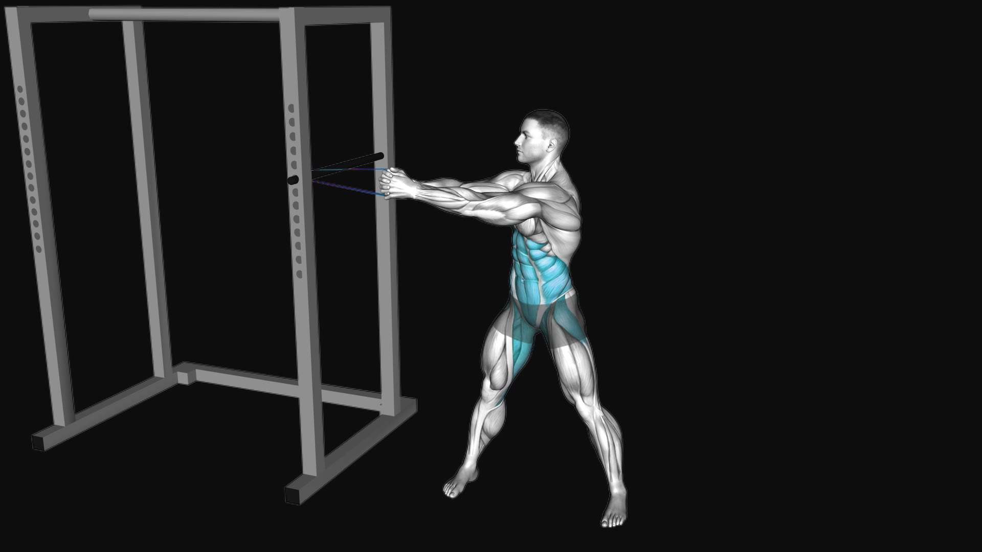 Resistance Band Standing Wood Chopper
