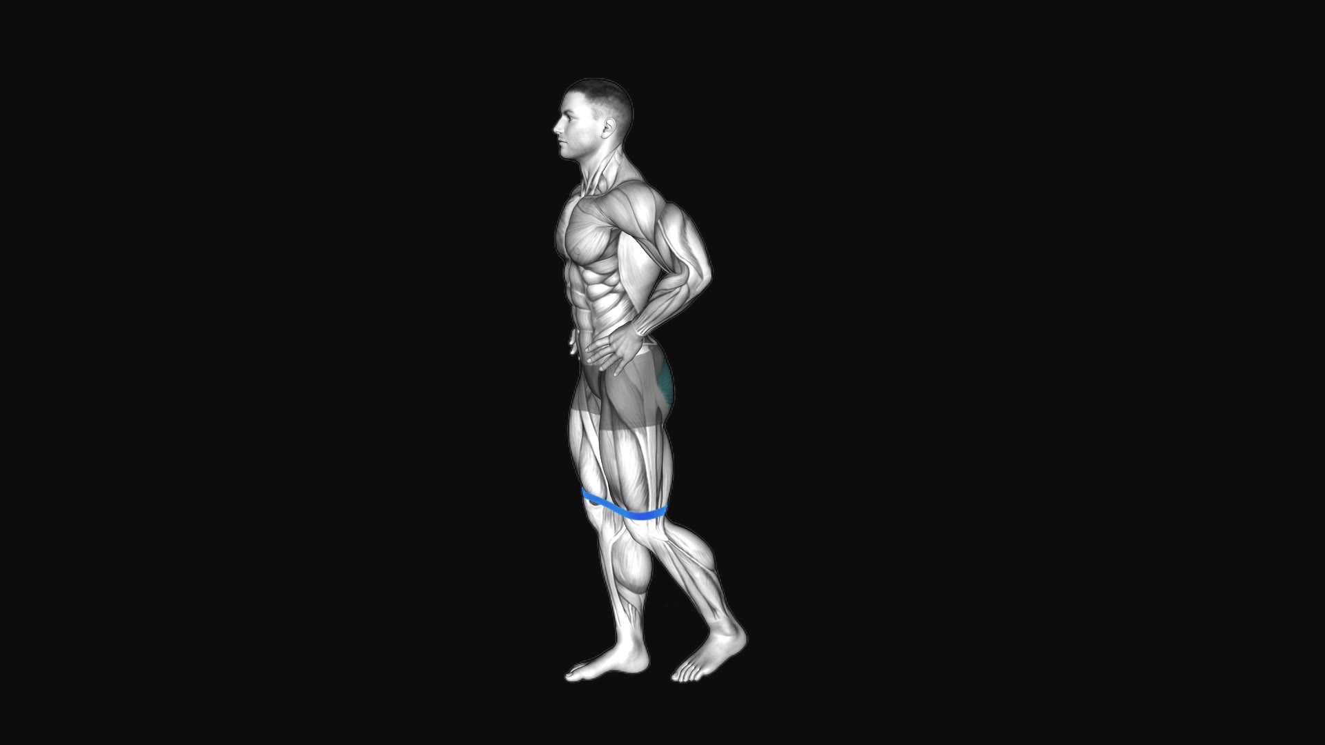 Resistance Band Standing Balance Glute Kickback