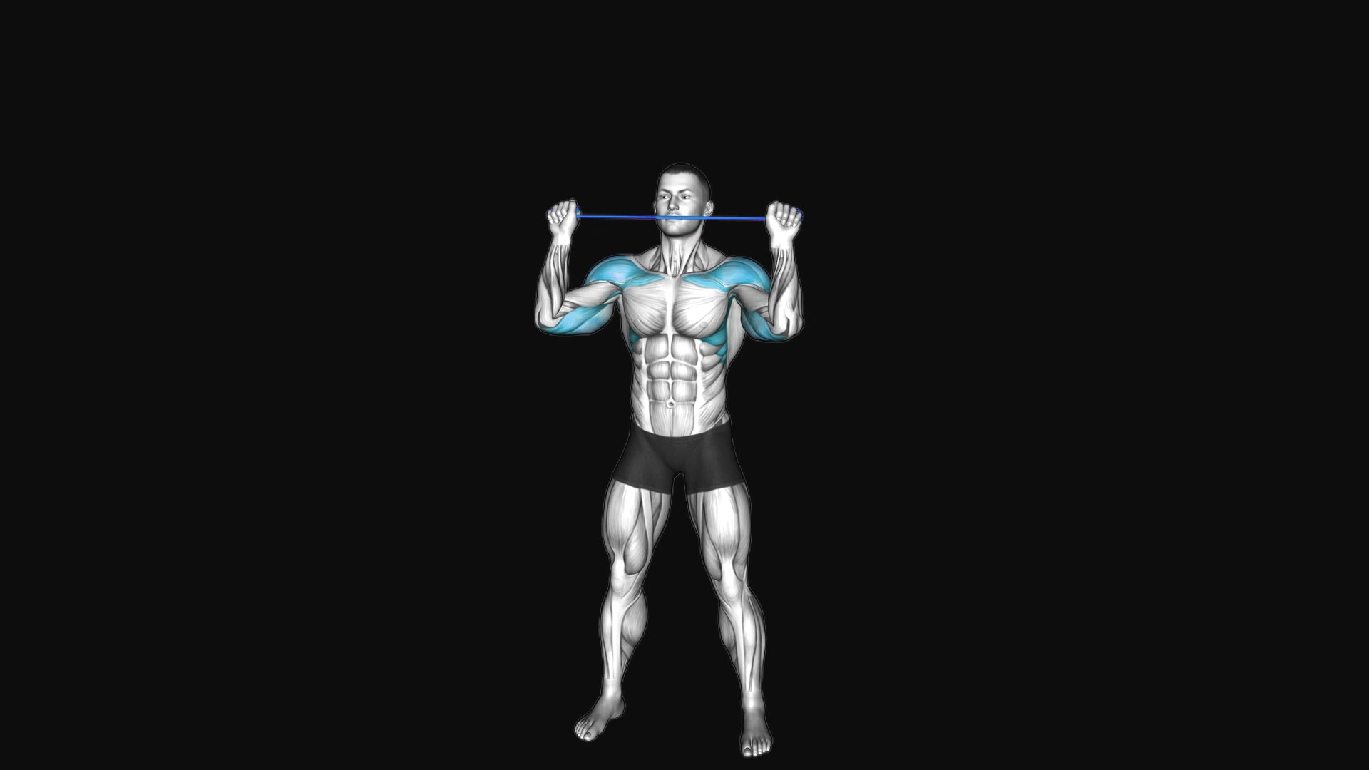 Resistance Band Overhead Shoulder Press