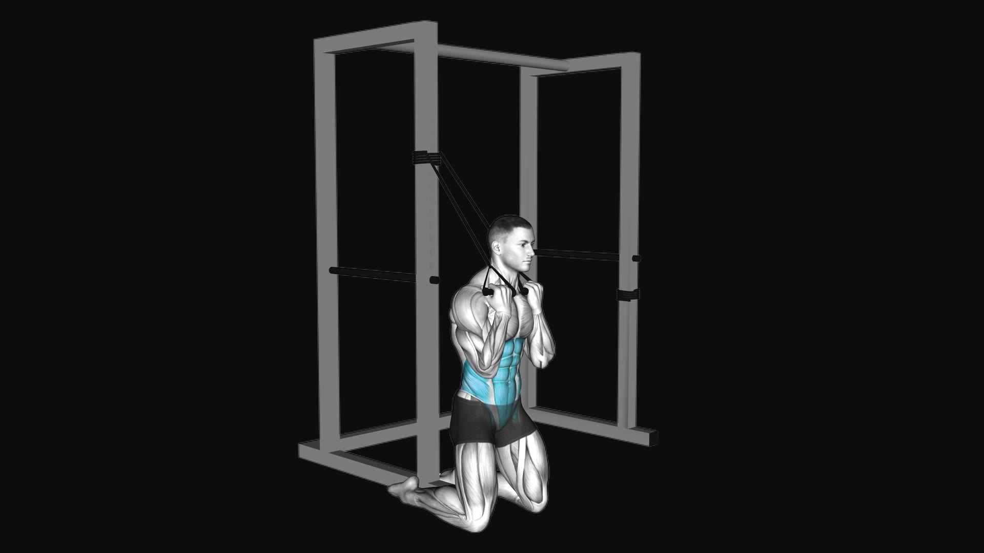 Band Kneeling Twisting Crunch