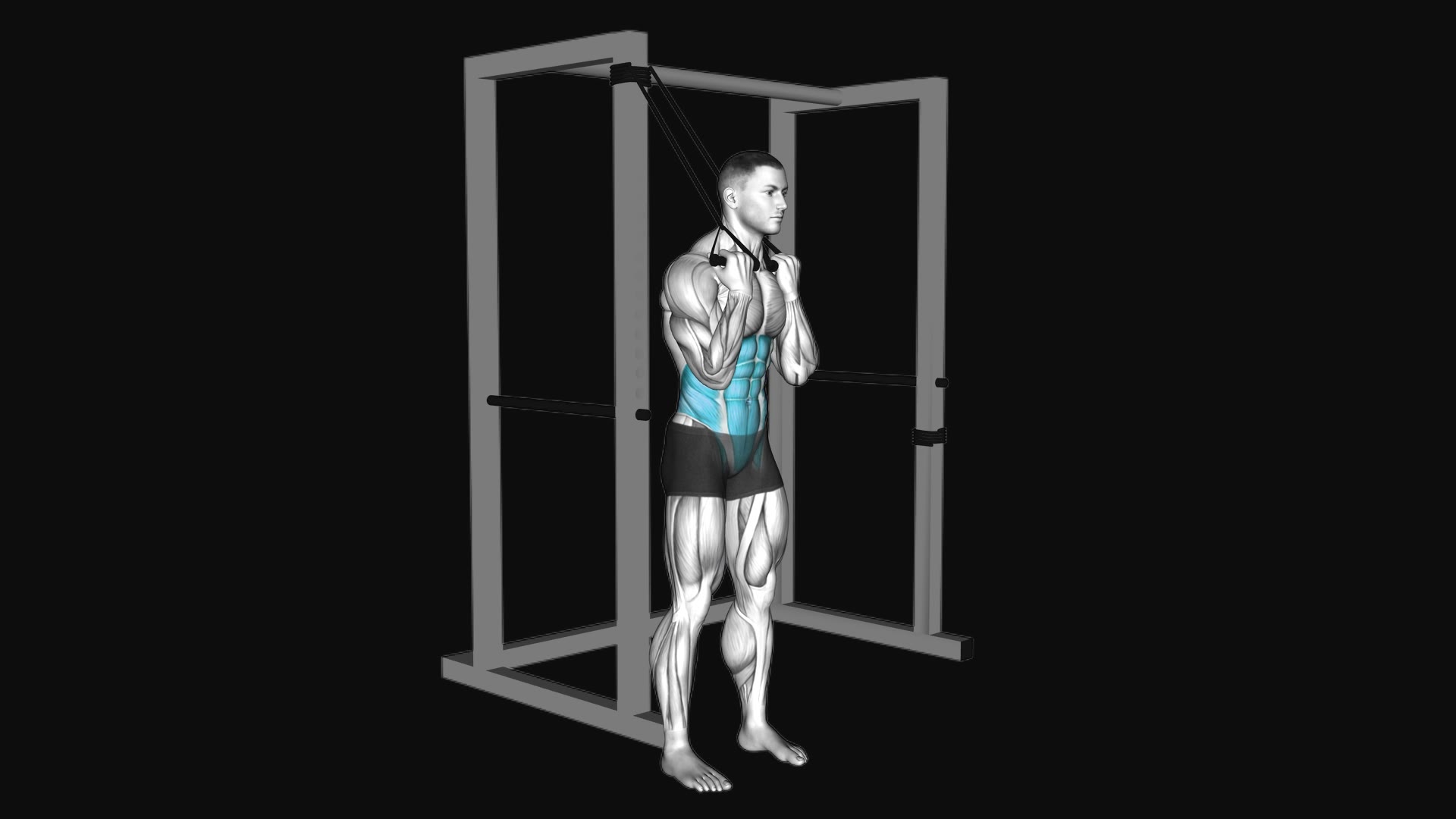 Band Standing Twisting Crunch