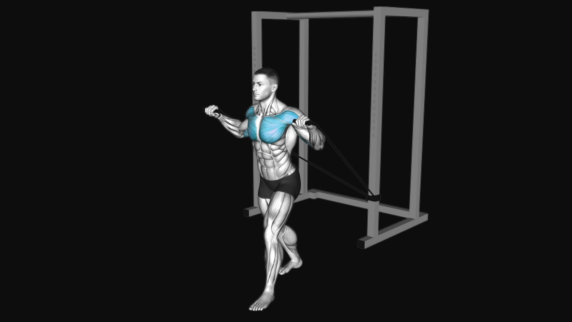 Band Incline Chest Press