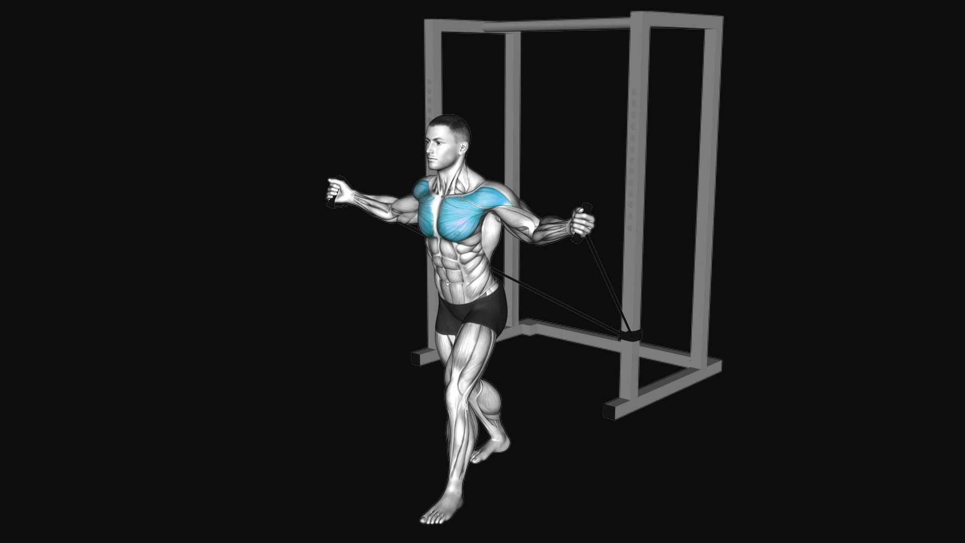 Band Incline Chest Fly