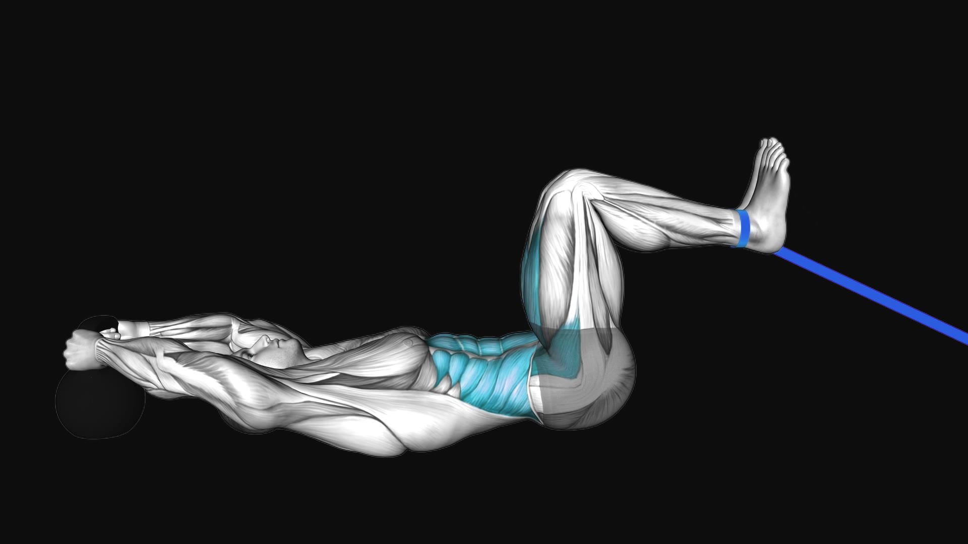Resistance Band Reverse Crunch