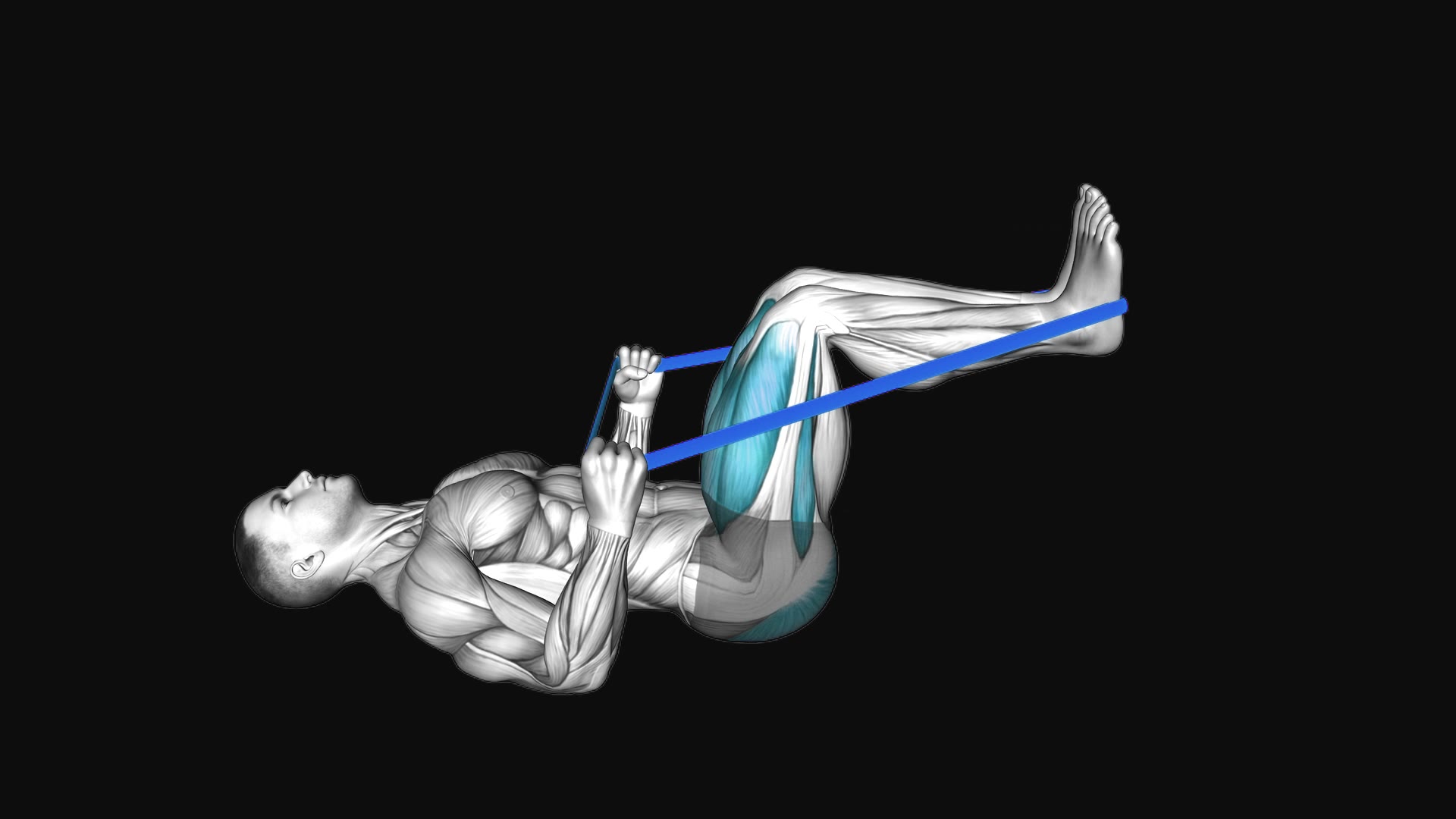 Resistance Band Lying Leg Press