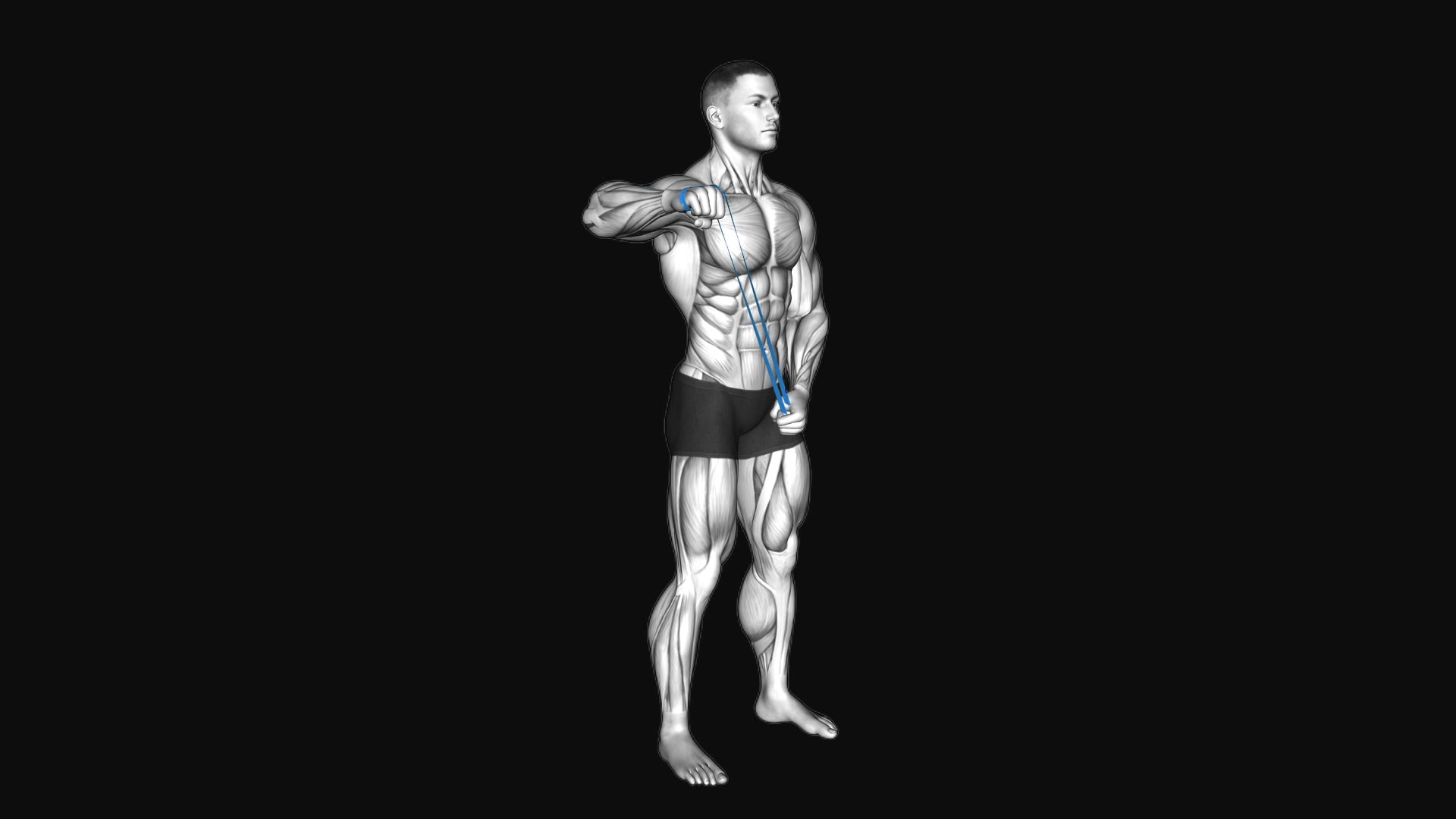 Resistance Band Standing 90 Degrees Shoulder External Rotation