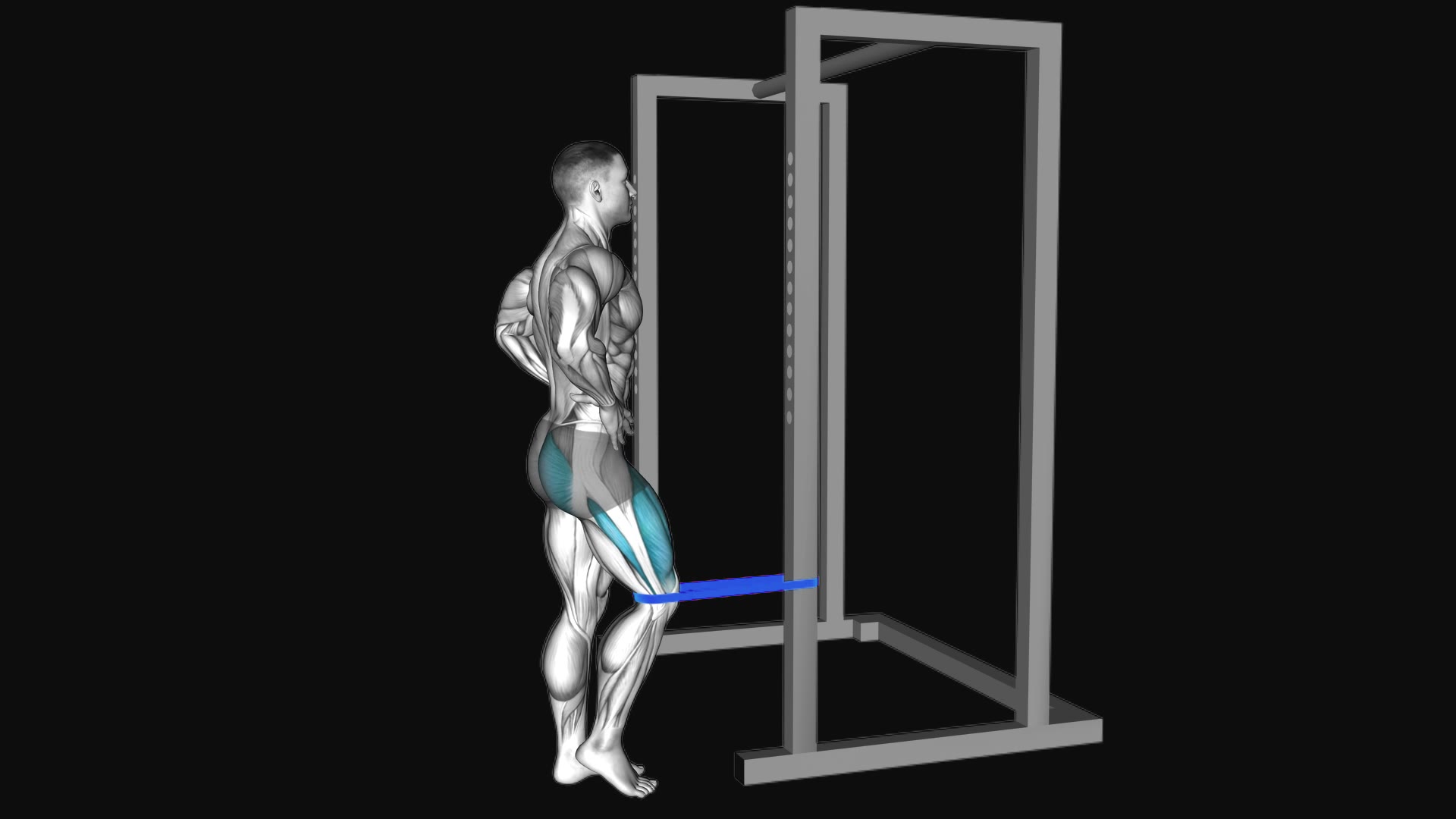 Resistance Band Standing Single Leg Knee Extension