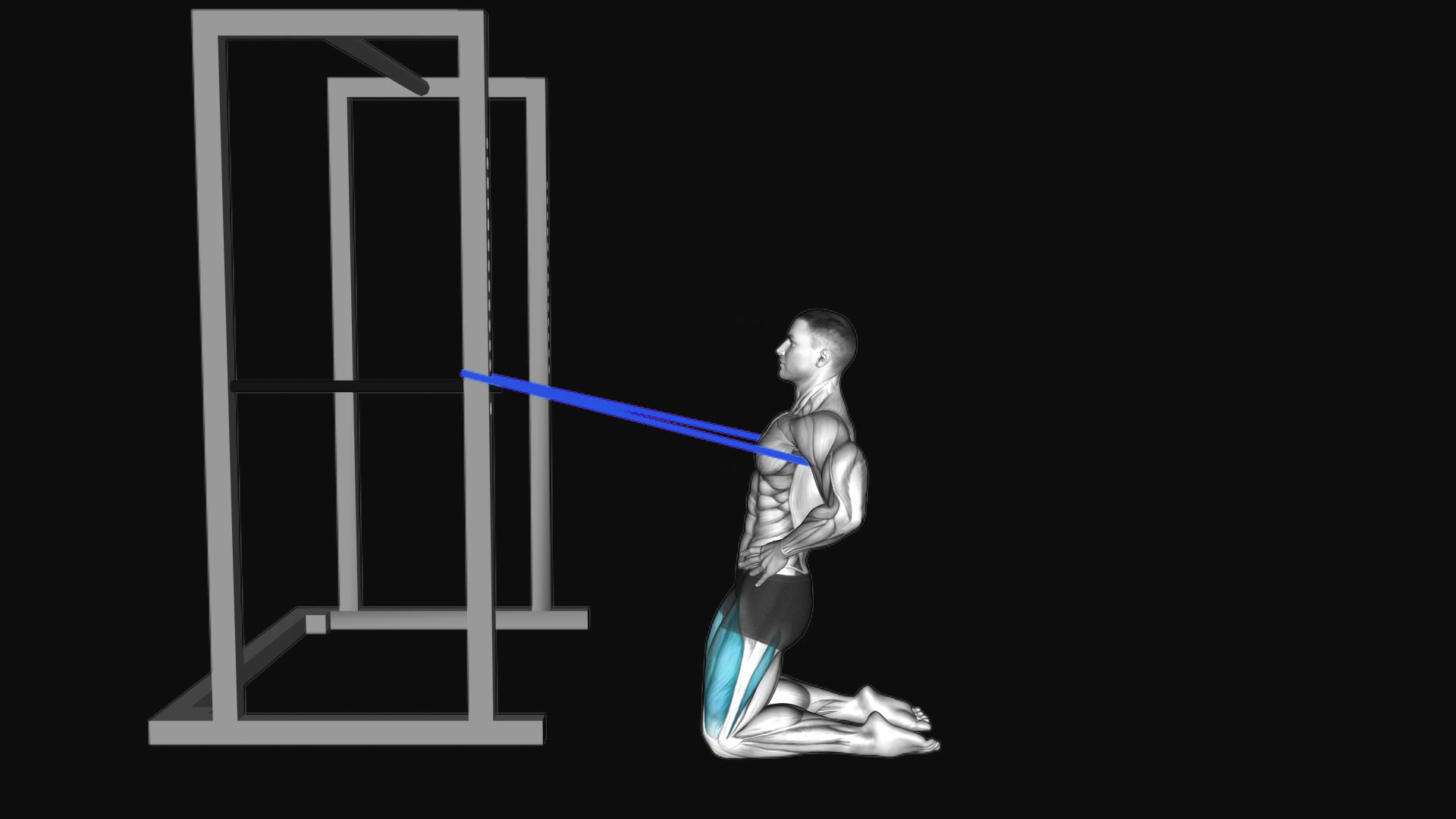 Resistance Band Kneeling Sissy Squat