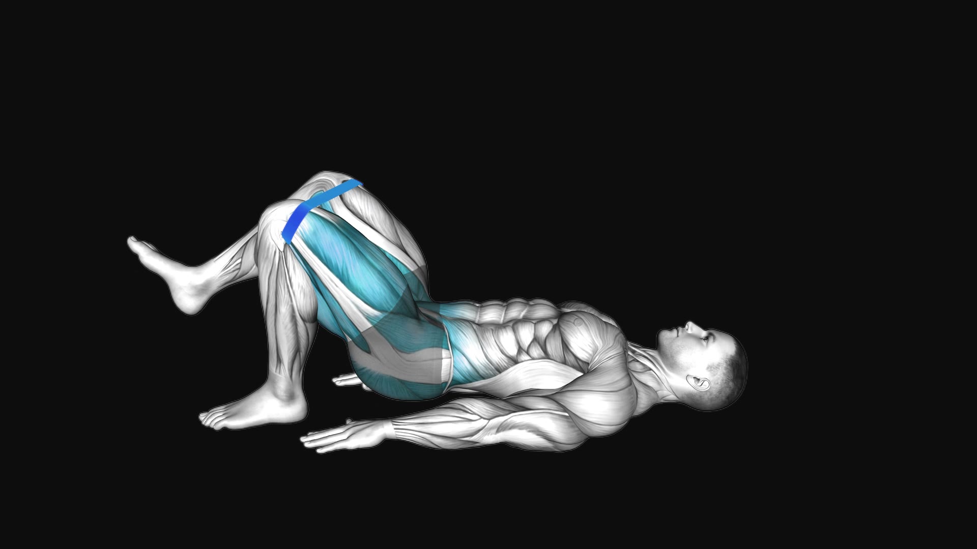 Resistance Band Single Leg Bridge