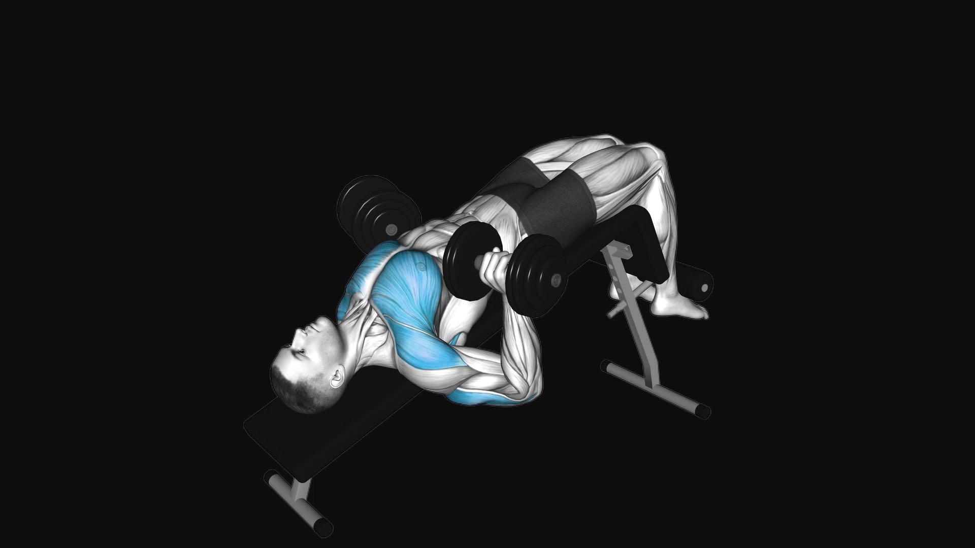 Dumbbell Decline Bench Press
