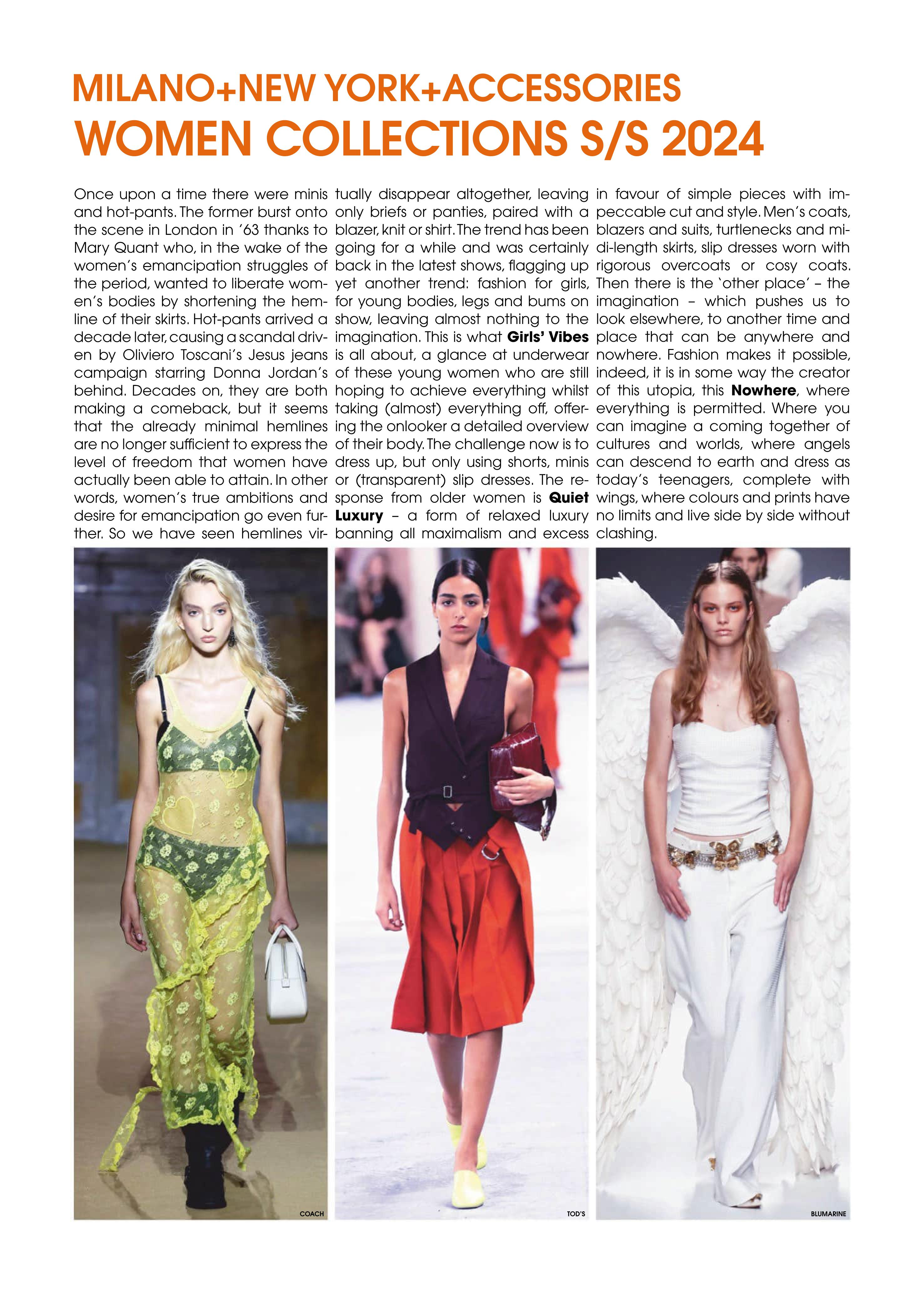 ЛУЧШИЕ КОЛЛЕКЦИИ  С ПОКАЗОВ  МИЛАН  НЬЮ-ЙОРК 2024  Showdetails Milano & New York Spring-Summer 2024
