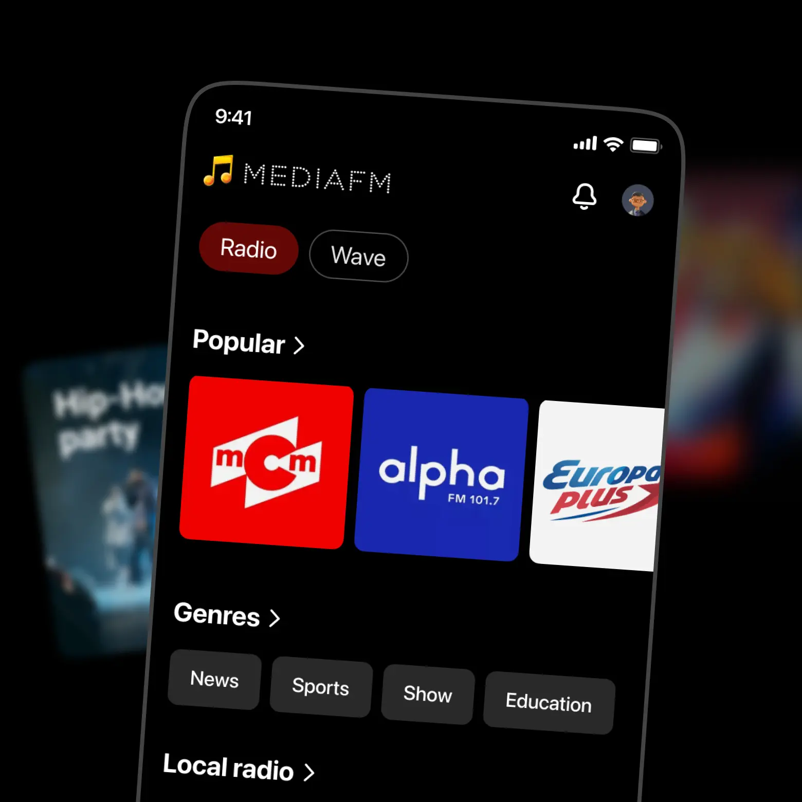 MediaFM iOS / Android app