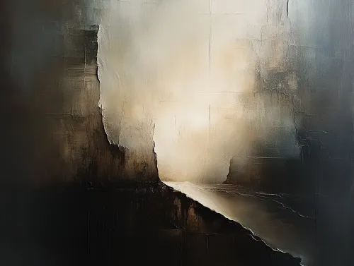 Imagen de un paisaje abstracto con transiciones suaves de luz y sombra