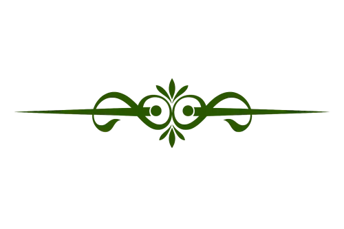 Imagen de un ornamento verde para diseño gráfico y decoración